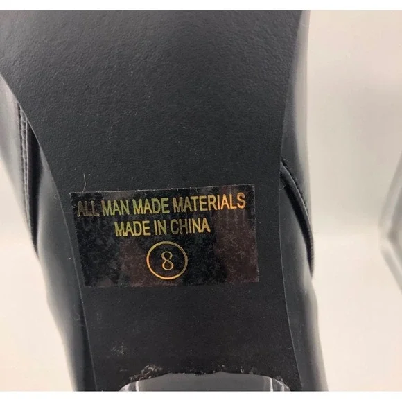 New vintage y2k JOLIE VICTORIA Black Heel Boot with Inside Zipper – Size 8 - Picture 5 of 9